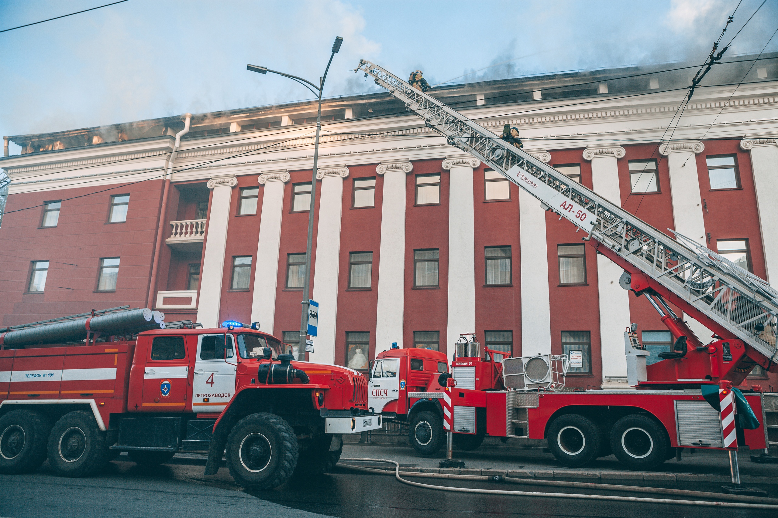 Пожар в гостинице 