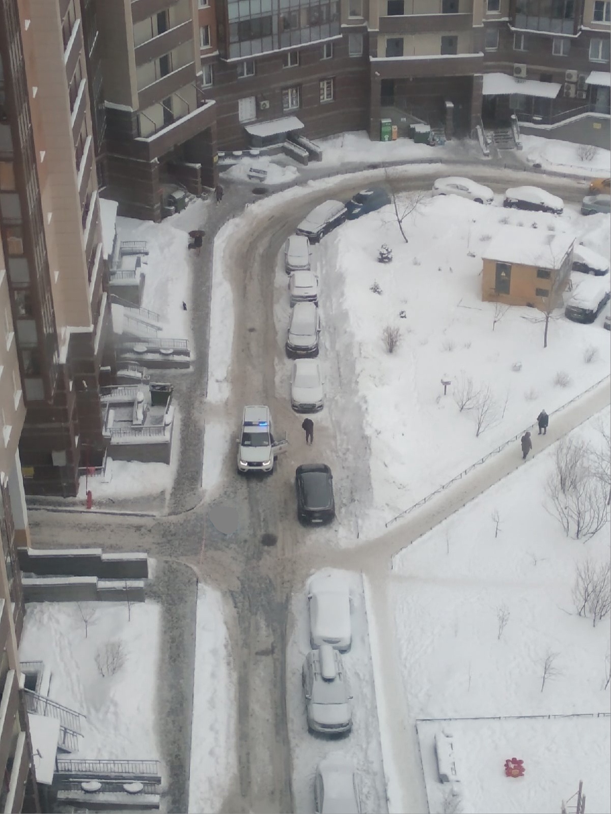 Опубликовано видео падения мужчины на девочку из окна на Комендантском