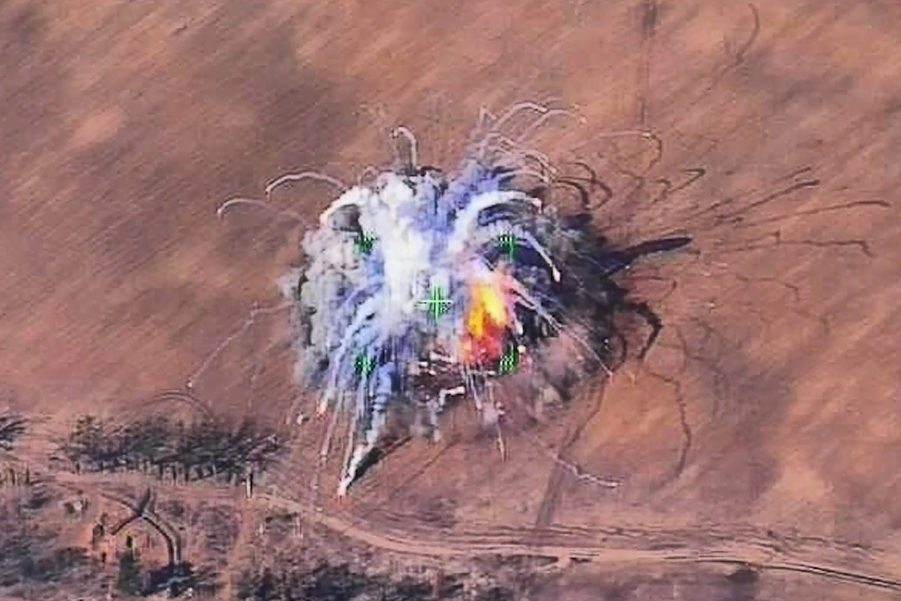 Видео уничтожений на украине. Кадры с беспилотника. Ракетный удар. Уничтожение.