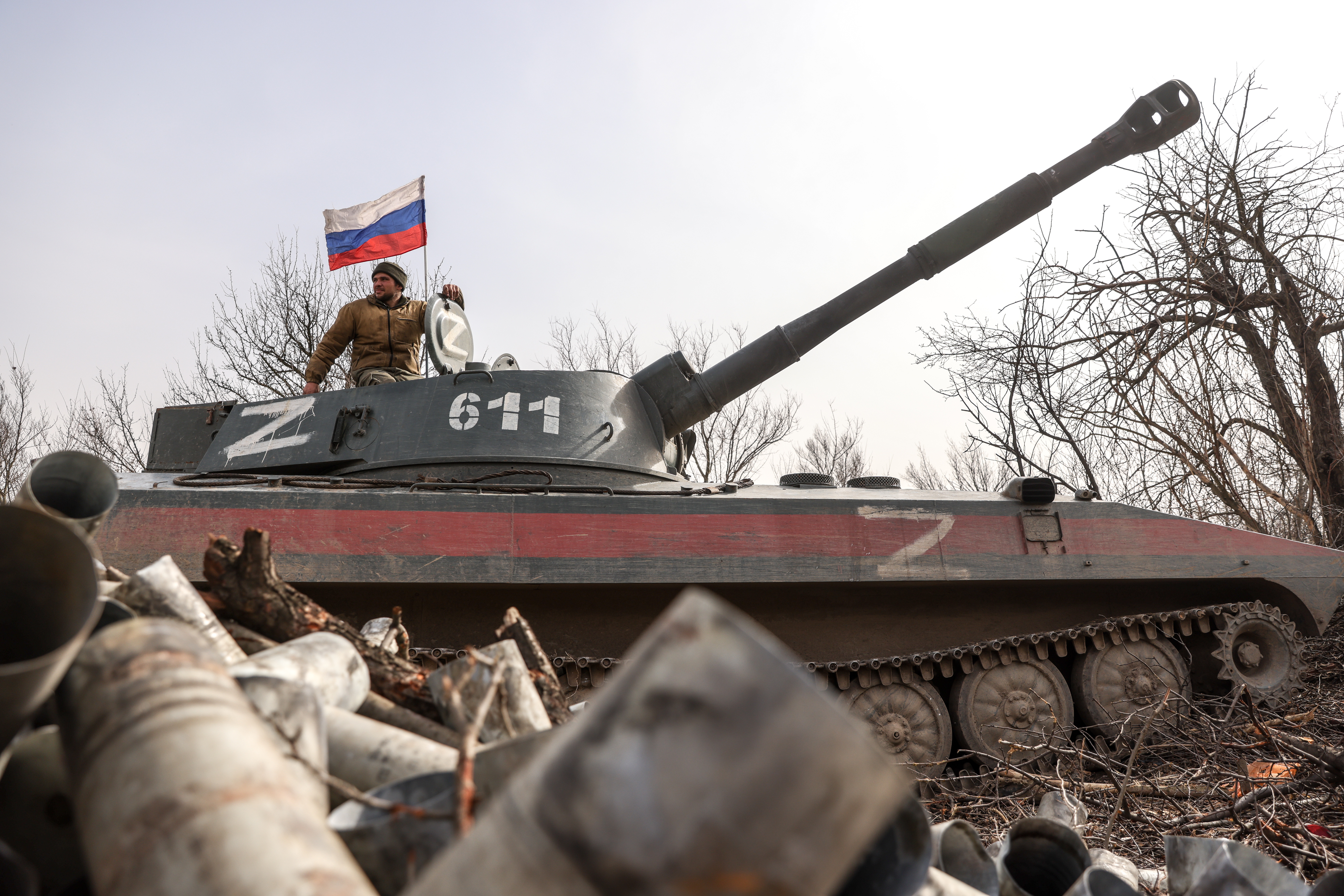 22 февраля военная операция. Русские войска на Украине.