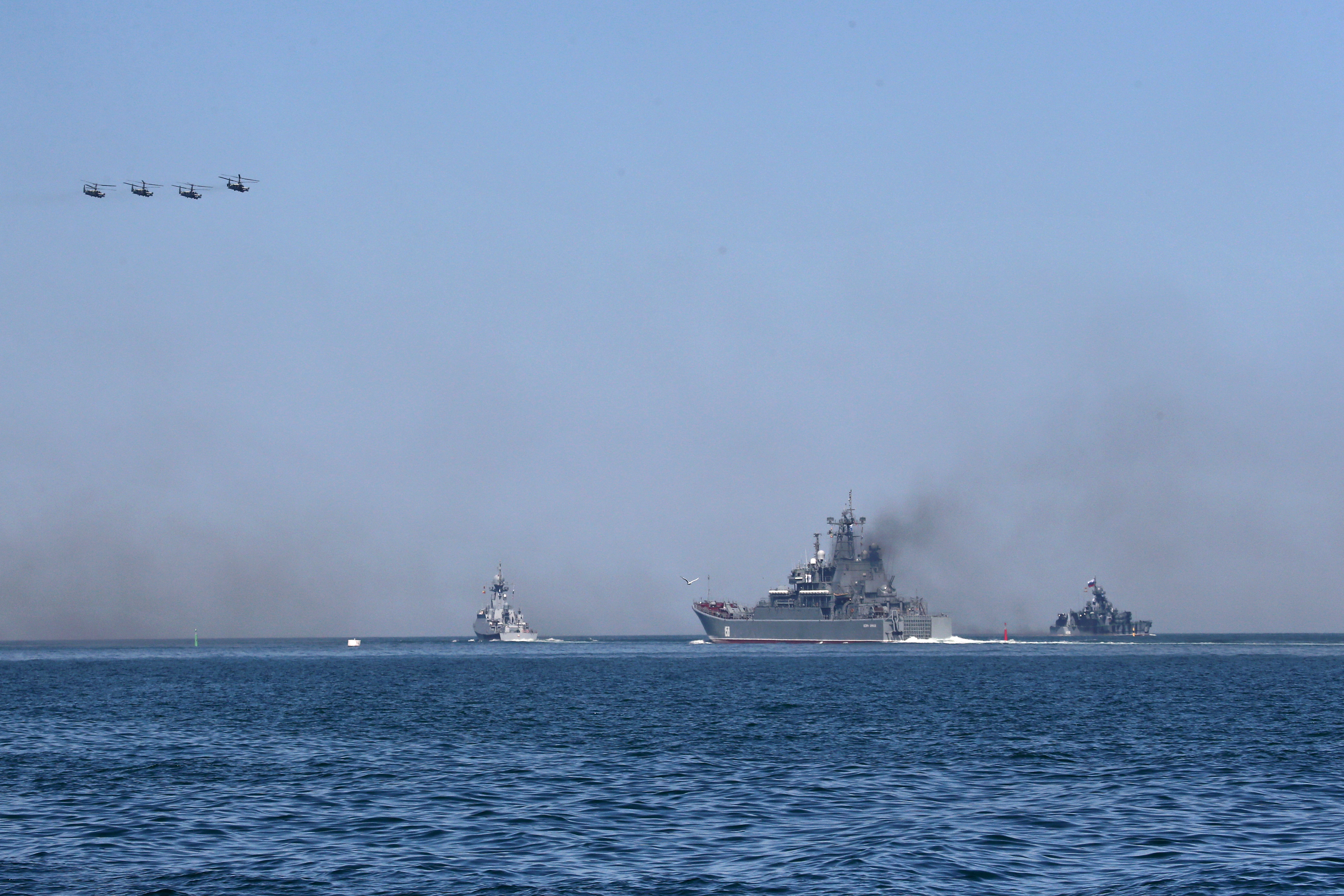 Российский корабль атакован в черном