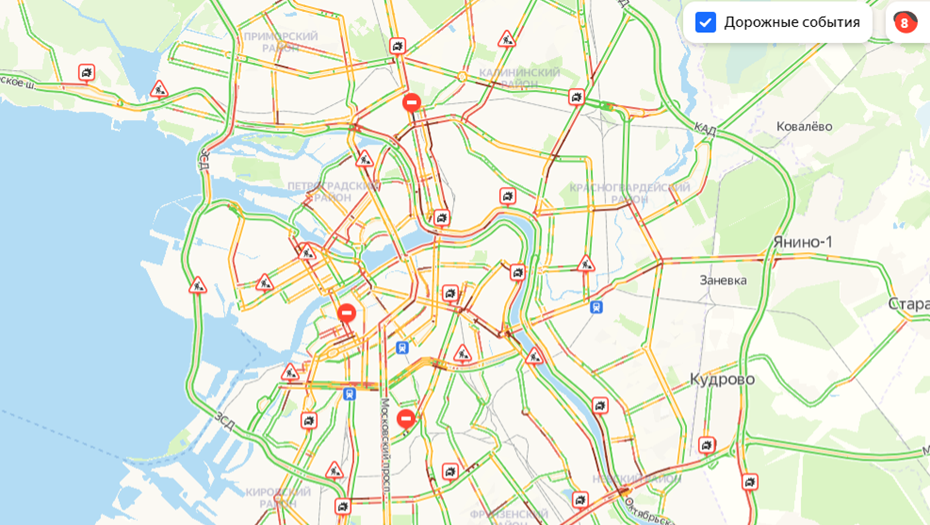 Карта автомобилиста спб