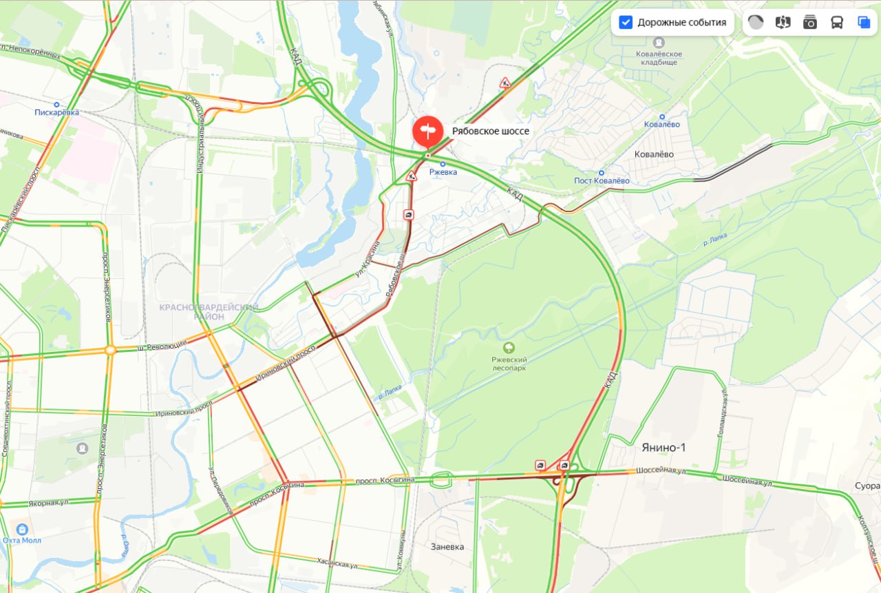 Петербург встречает гостей ПМЭФ-2024 семибалльными пробками