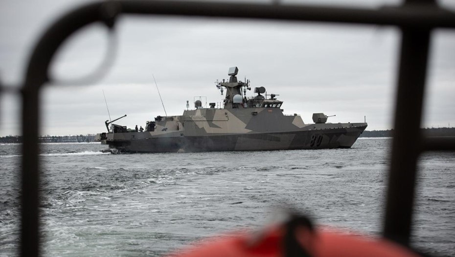 Военный корабль НАТО в Балтийском море.