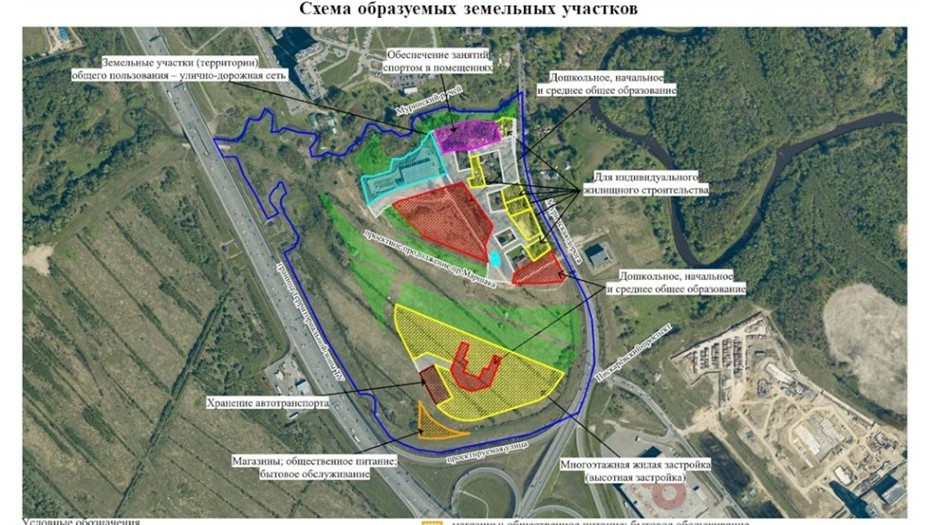 В планируемом квартале в Красногвардейском районе половина территории отведена под социальные и инженерные объекты