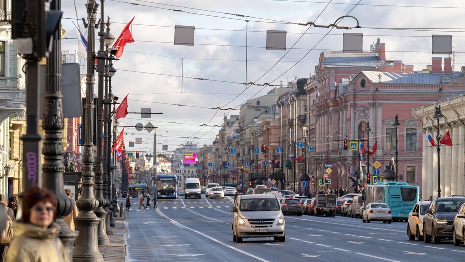 Перспектива Невского проспекта.