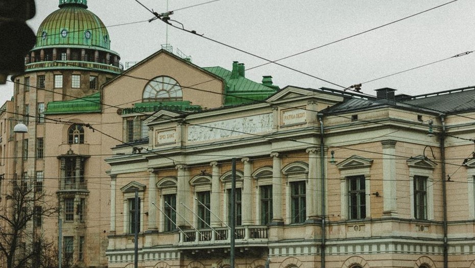 Старый и Новый студенческие дома. Хельсинки. Финляндия.