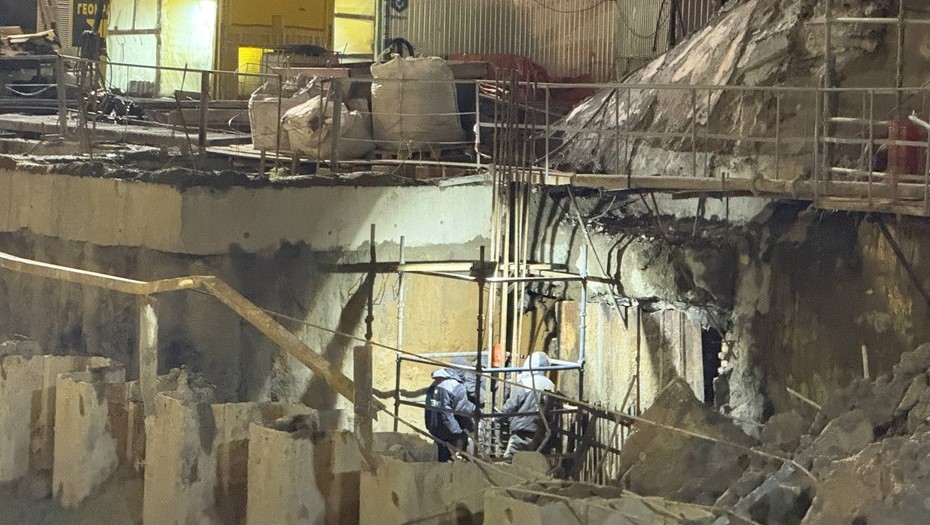 Строительство нового вестибюля станции метро "Фрунзенская"