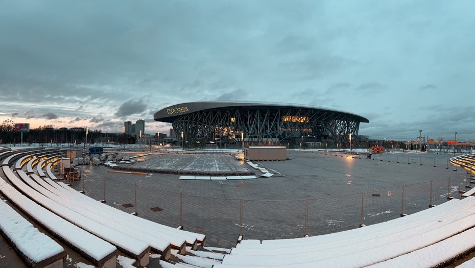Будущий каток у СКА Арены в Петербурге. 