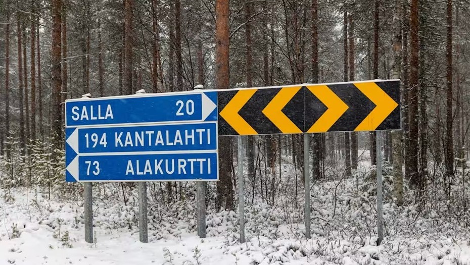 Местность у границы Финляндии с Россией. Салла, Финляндия. Местность у границы Финляндии с Россией. Салла, Финляндия.