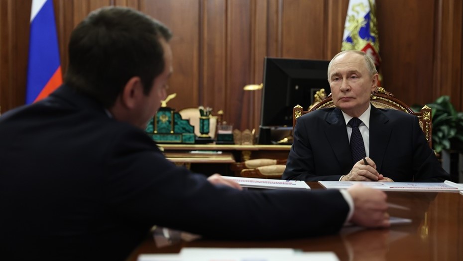 Встреча президента РФ Владимира Путина с губернатором Мурманской области Андреем Чибисом.