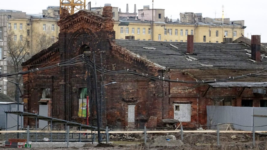 Комплекс Варшавского вокзала. Товарный пакгауз (южный)