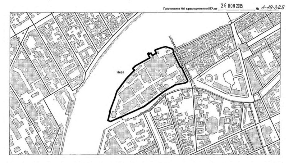 Территория Ново-Адмиралтейского острова, где планируется строительство. 
