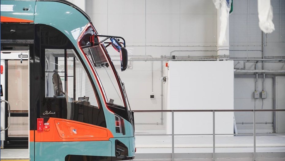 Строительство трамвайной линии "Славянка" в Петербурге