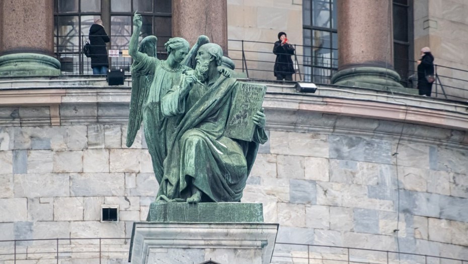 Балюстрада Исаакиевского собора без строительных лесов в 2025 году