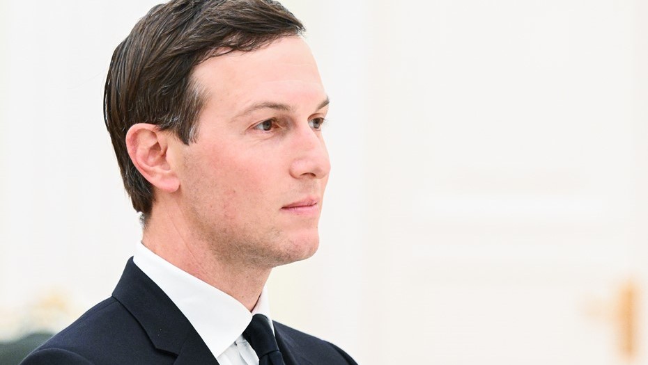 Бизнесмен Джаред Кушнер во время переговоров с президентом РФ Владимиром Путиным в Кремле.