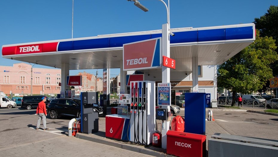 АЗС Teboil в Петербурге.