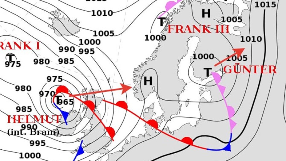 Циклон надвигается на Петербург с Британских островов Циклон надвигается на Петербург с Британских островов