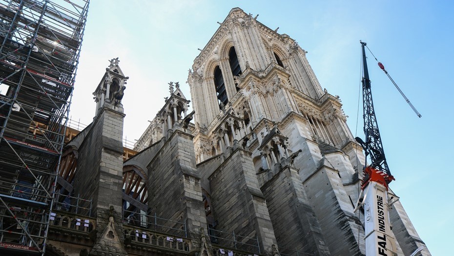 Работы по восстановлению собора, 2020 год. Работы по восстановлению собора, 2020 год.