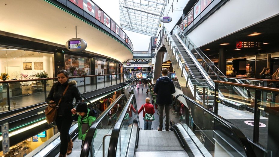 Торговый центр. Иллюстрация.