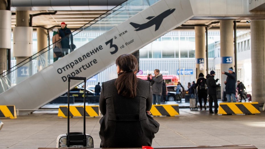 Работа аэропорта "Пулково".