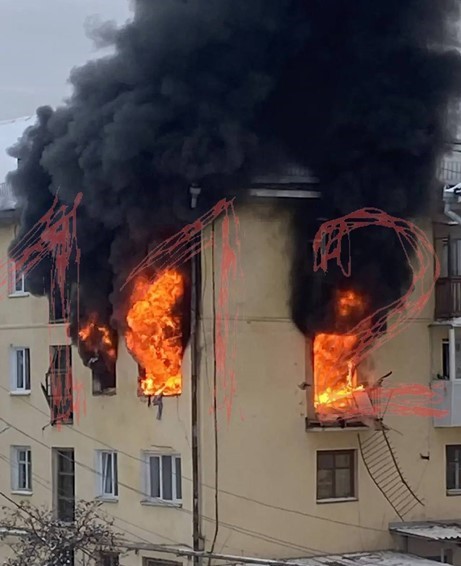 Дом в Первоуральске Свердловской области, где произошёл взрыв газа 