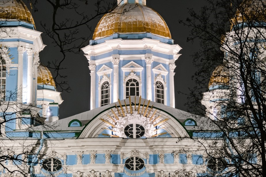 Новая подсветка Николо-Богоявленского Морского собора Новая подсветка Николо-Богоявленского Морского собора