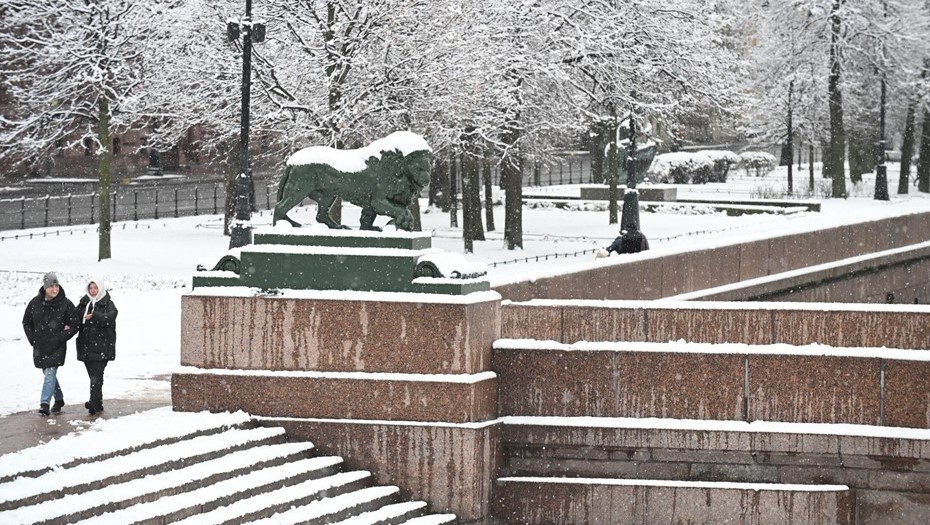 Зима в Санкт-Петербурге.