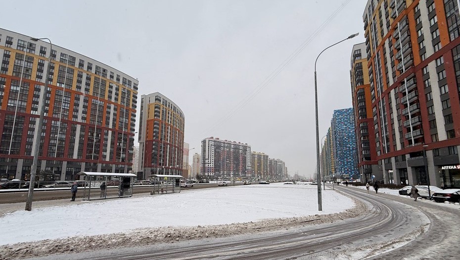 Будущая стройплощадка продолжения "фиолетовой" линии метро Петербурга