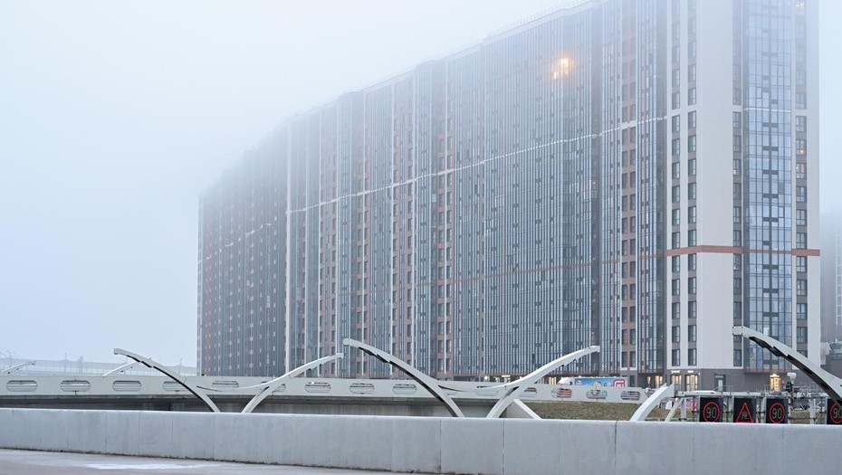 Новостройки на намыве Васильевского острова. Новостройки на намыве Васильевского острова.