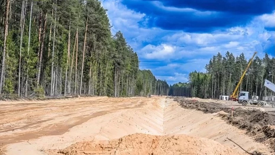 Строительство полигона. Руднинкай, Литва.