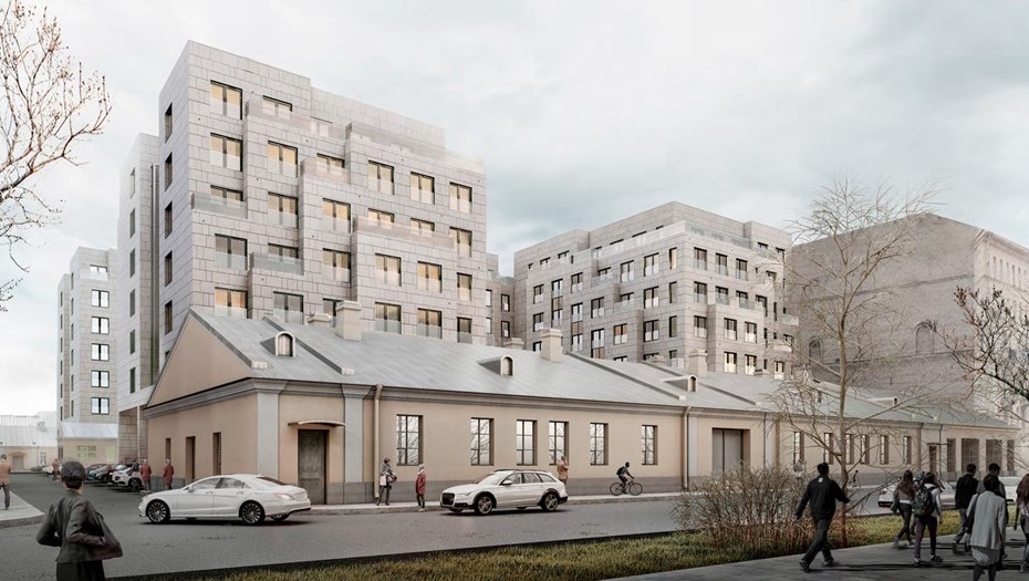 Проект ЖК на Шпалерной улице, архитектурная мастерская "Студия 44"