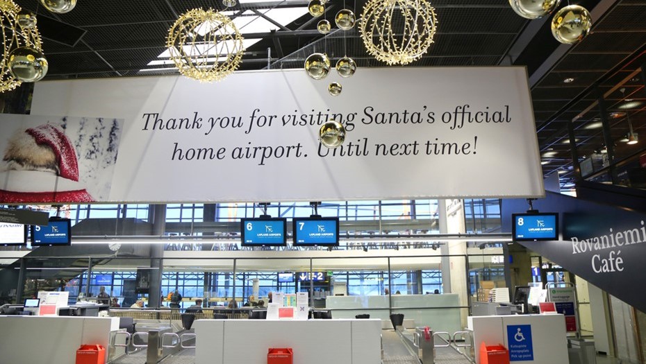 Аэропорт Рованиеми. Лапландия, Финляндия.