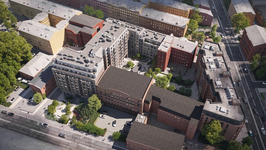 Двор ЖК "Гильдия", рендер