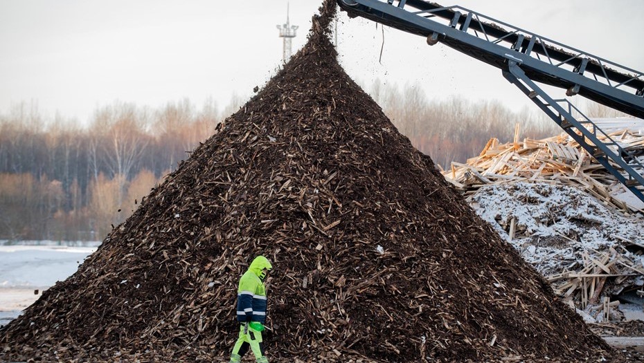 В Финляндии в морозы вырос спрос на энергетическую древесину.