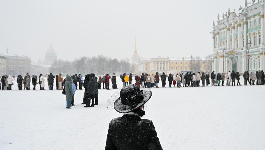 Очередь в Эрмитаж