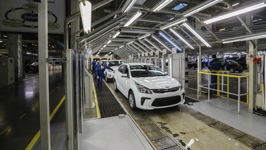 Цех завода компании Hyundai Motor