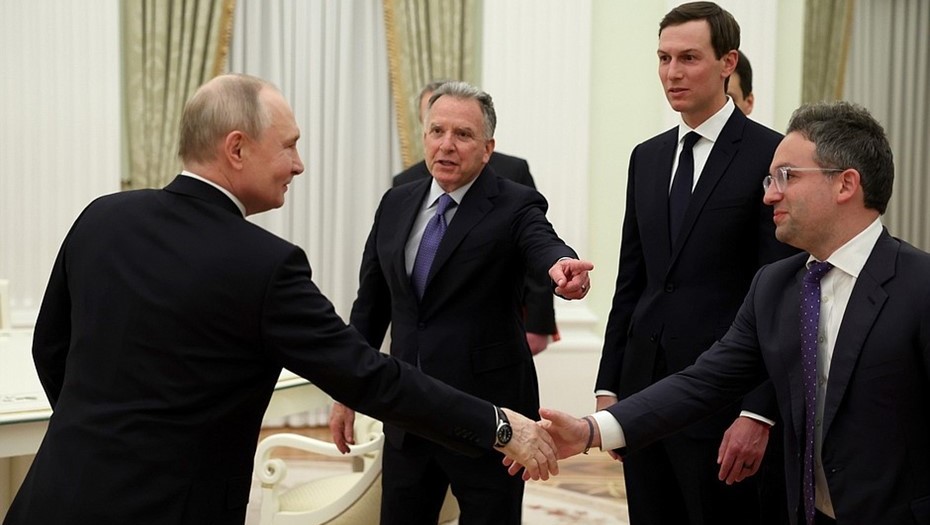 Путин 22 января принял в Кремле спецпосланника президента США Стивена Уиткоффа Путин 22 января принял в Кремле спецпосланника президента США Стивена Уиткоффа