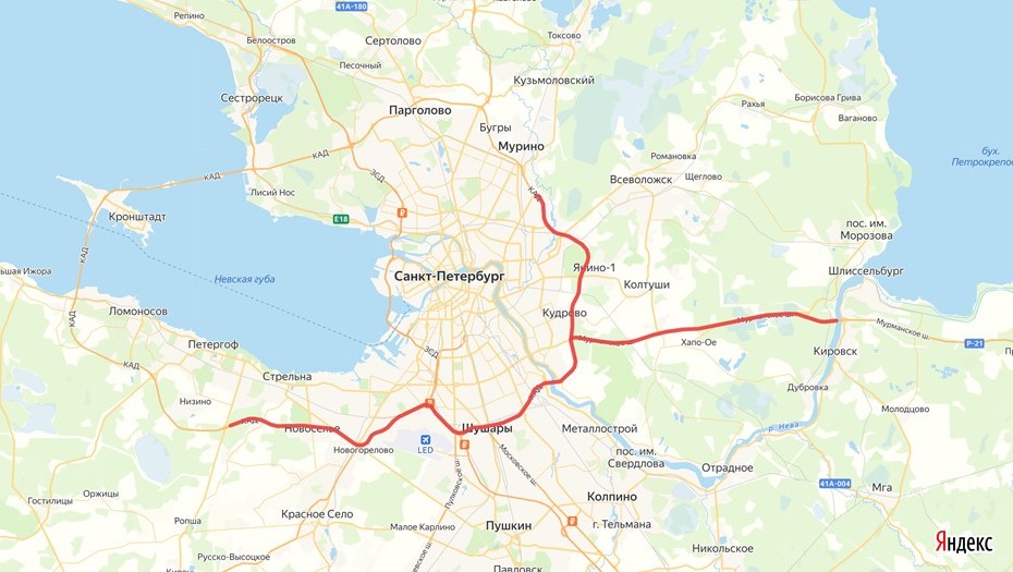 В Петербурге 27 января закрыли КАД