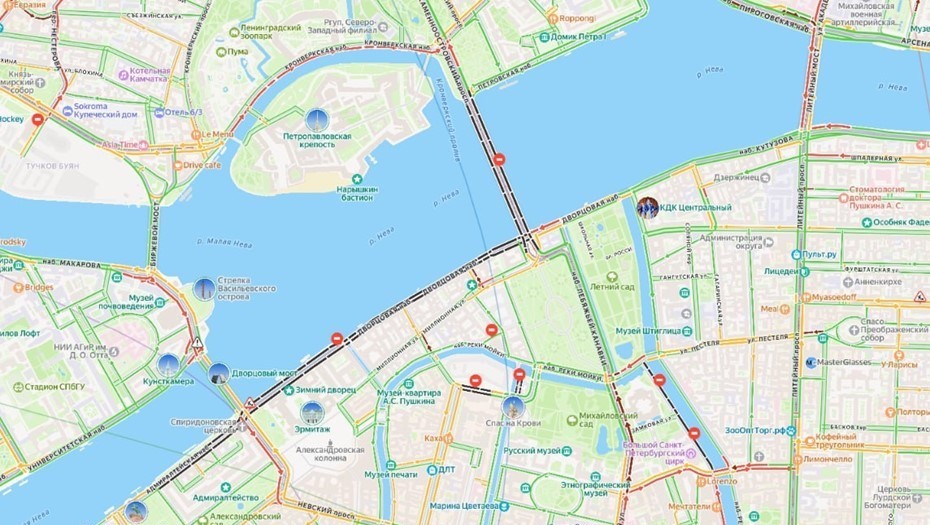 Пробки в Петербурге 26 января 