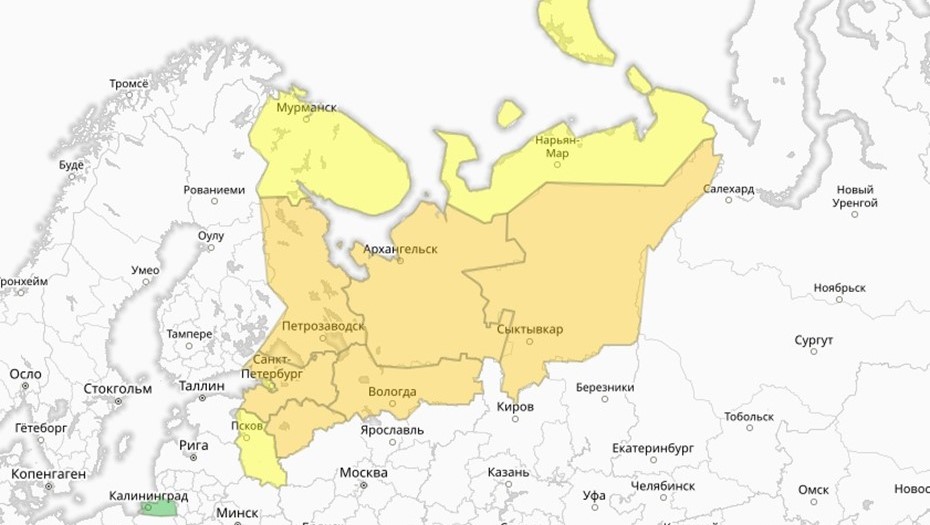 Погодные предупреждения в Петербурге 29-30 января 