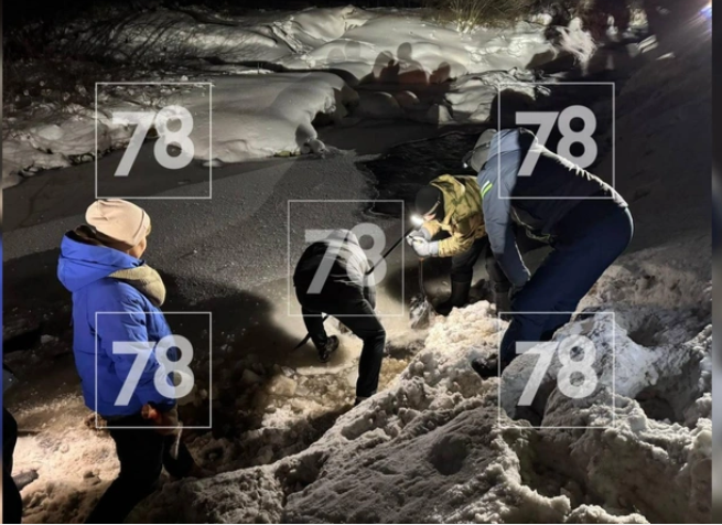 Место поисков тела Паши