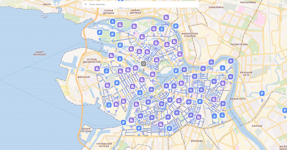 Границы зоны платной парковки