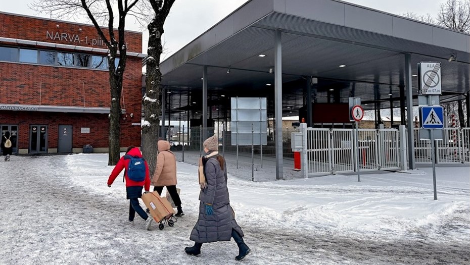 КПП Нарва-1. Нарва, Эстония.