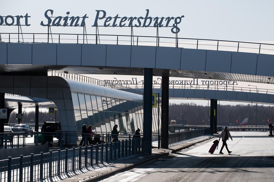 Работа аэропорта "Пулково".
