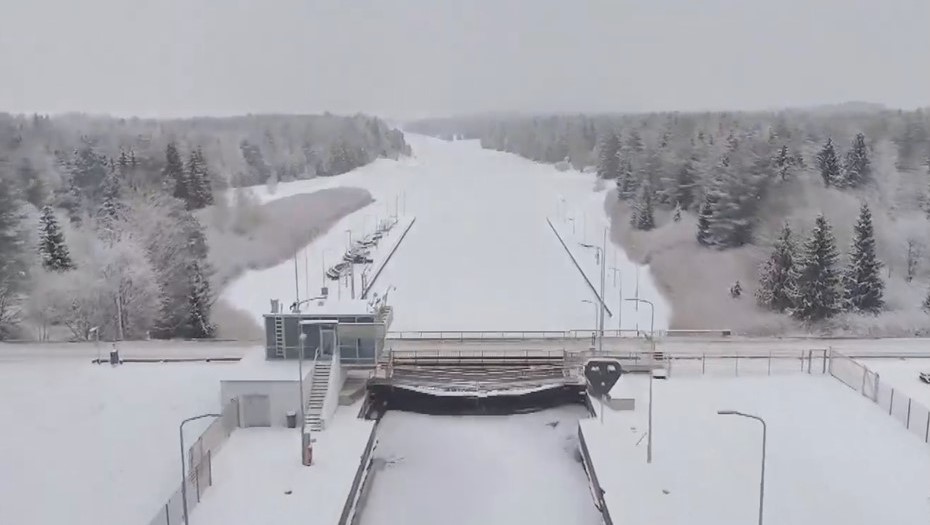 Сайменский канал в Финляндии. Снимок с видео. Сайменский канал в Финляндии. Снимок с видео.