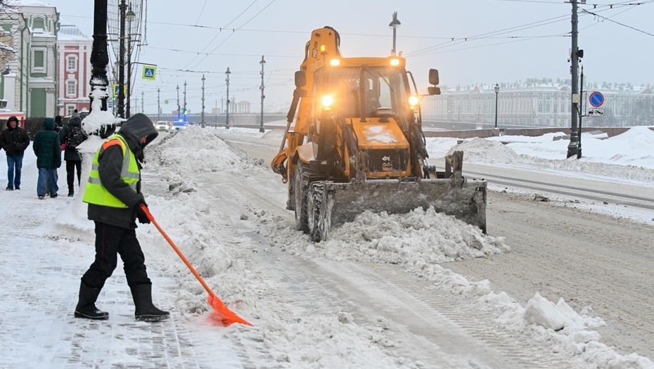 Снегопад в Петербурге. Снегопад в Петербурге.