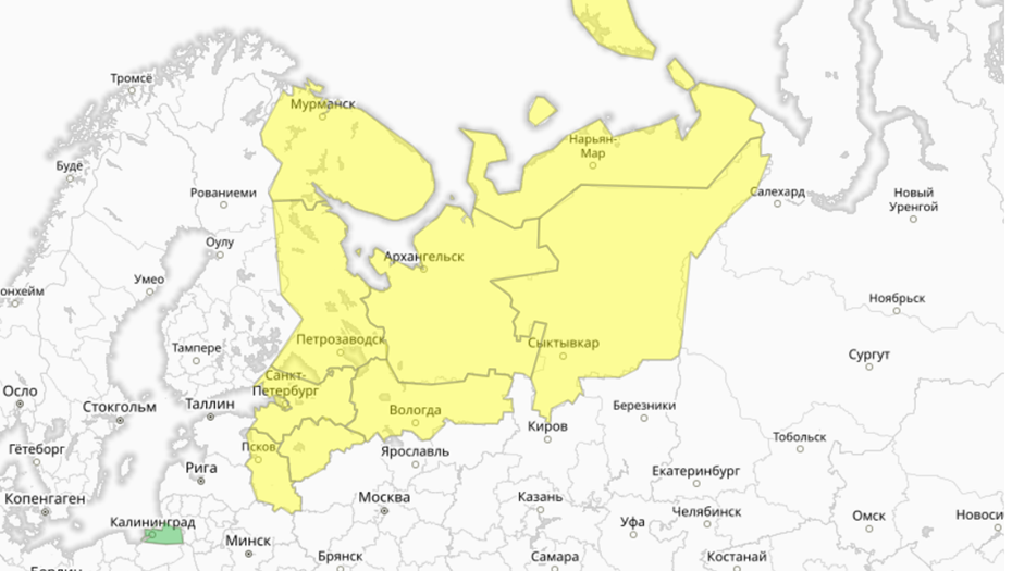 Карта погодной опасности 21 февраля Карта погодной опасности 21 февраля
