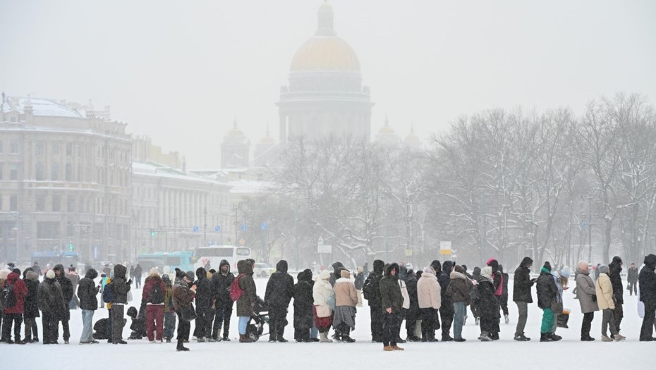 Очередь в Эрмитаж на новогодних каникулах