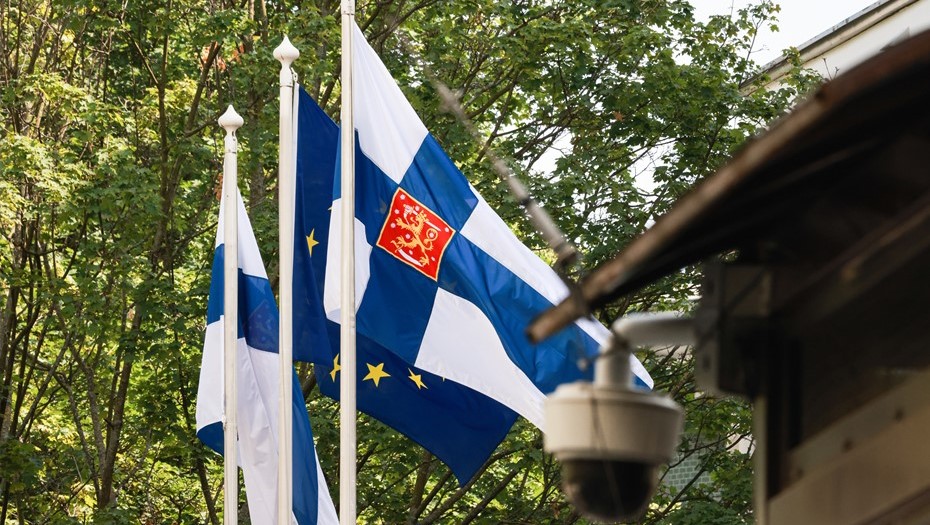 Флаг Финляндии.